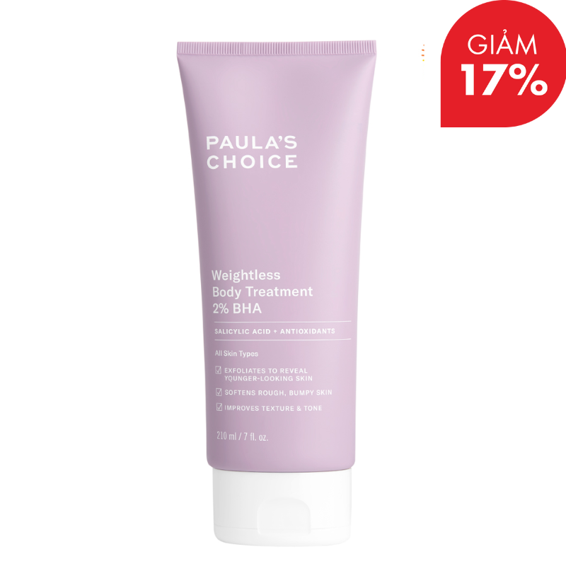 Kem dưỡng thể ngừa viêm lỗ chân lông chứa 2% BHA Paula's Choice