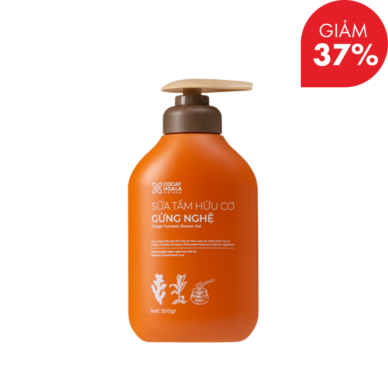 Sữa Tắm Gừng Nghệ Cỏ Cây Hoa Lá