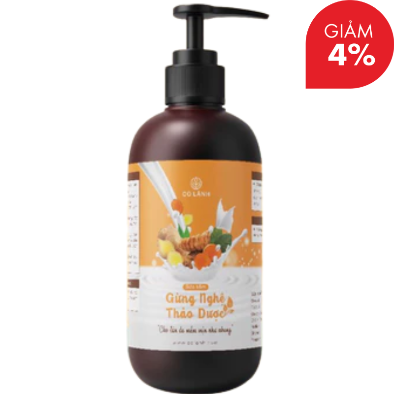 Sữa Tắm Gừng Nghệ Cỏ Lành
